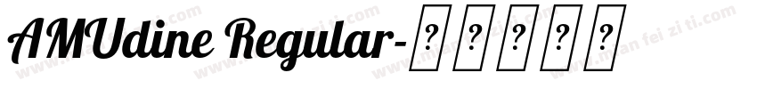 AMUdine Regular字体转换